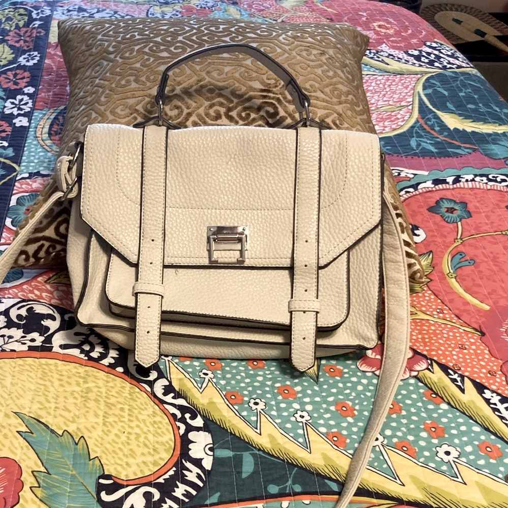 Light beige satchel purse